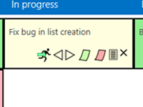 Scrum note from the Sharepoint app